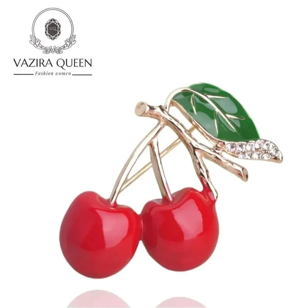 VQ Cherries Brooch